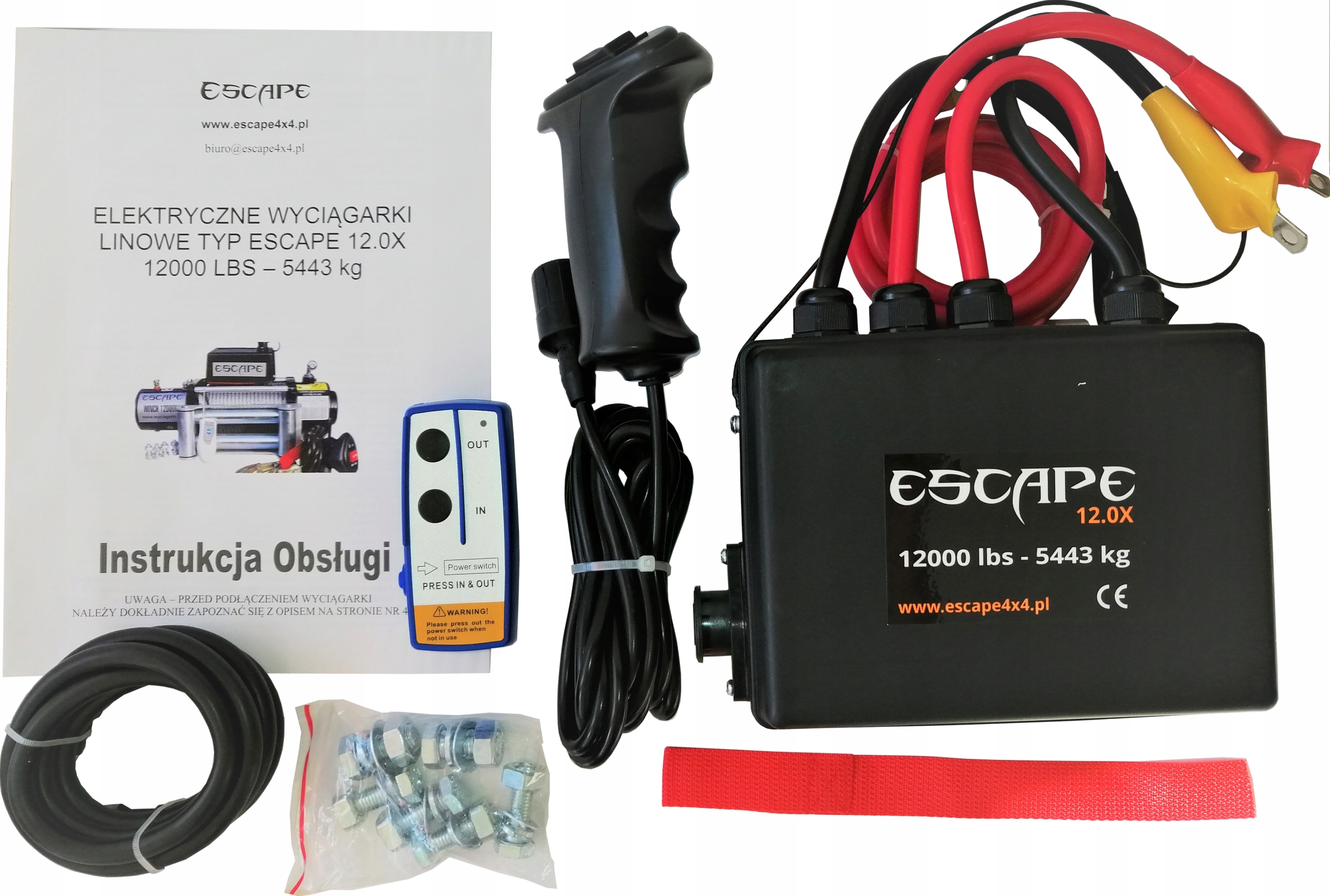 Wciągarka Escape 12.0x 5443KG 12000 lbs Syntetyk - obrazek 4