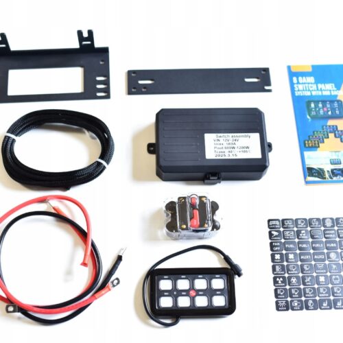 Switch Panel przełączników 8 obwodów RGB 12V | Panel sterowania LED