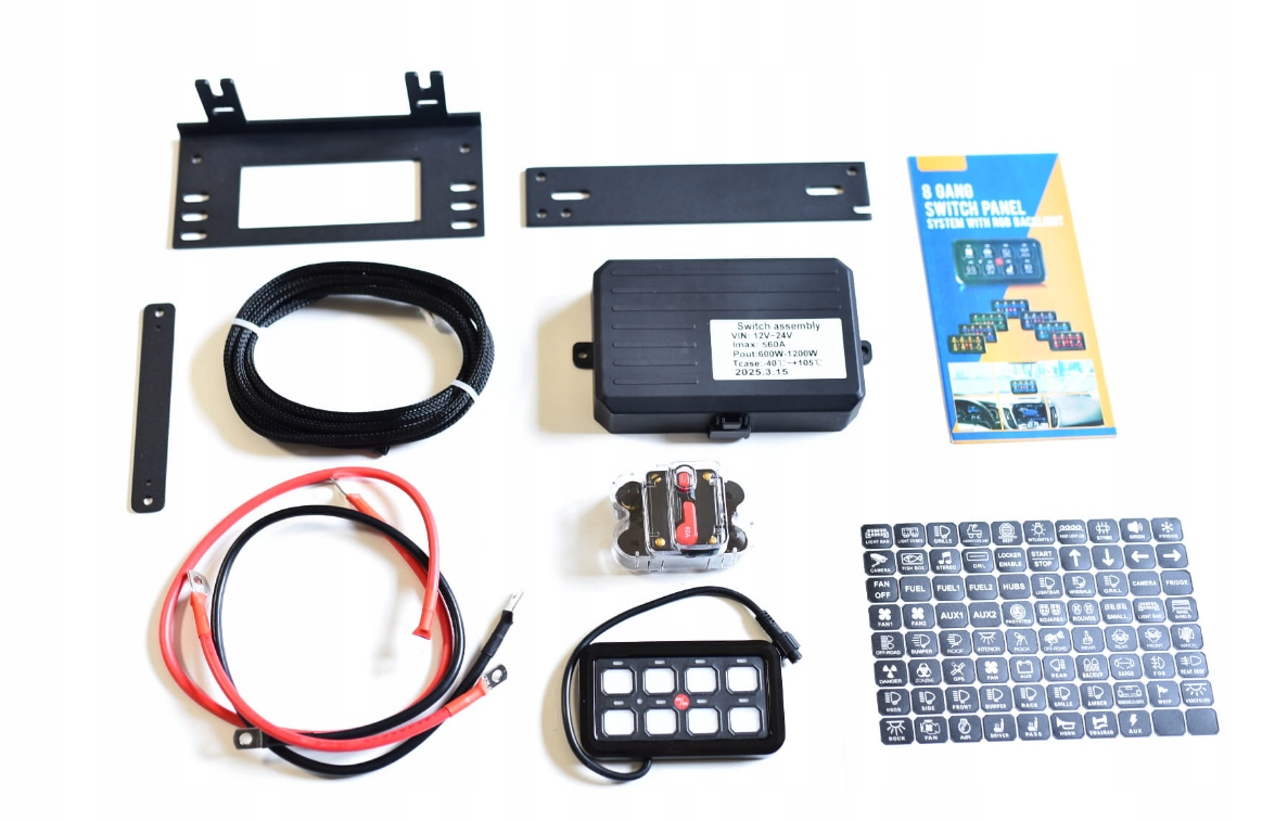 Switch Panel przełączników 8 obwodów RGB 12V | Panel sterowania LED