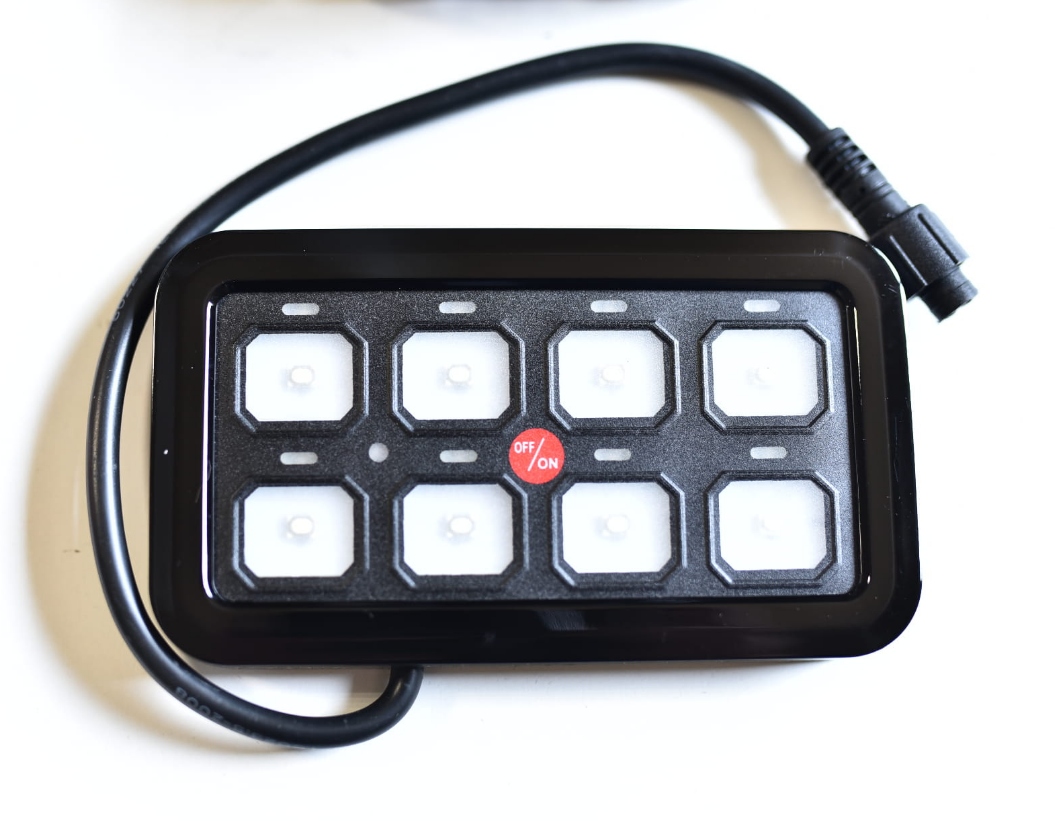 Switch Panel przełączników 8 obwodów RGB 12V | Panel sterowania LED - obrazek 3