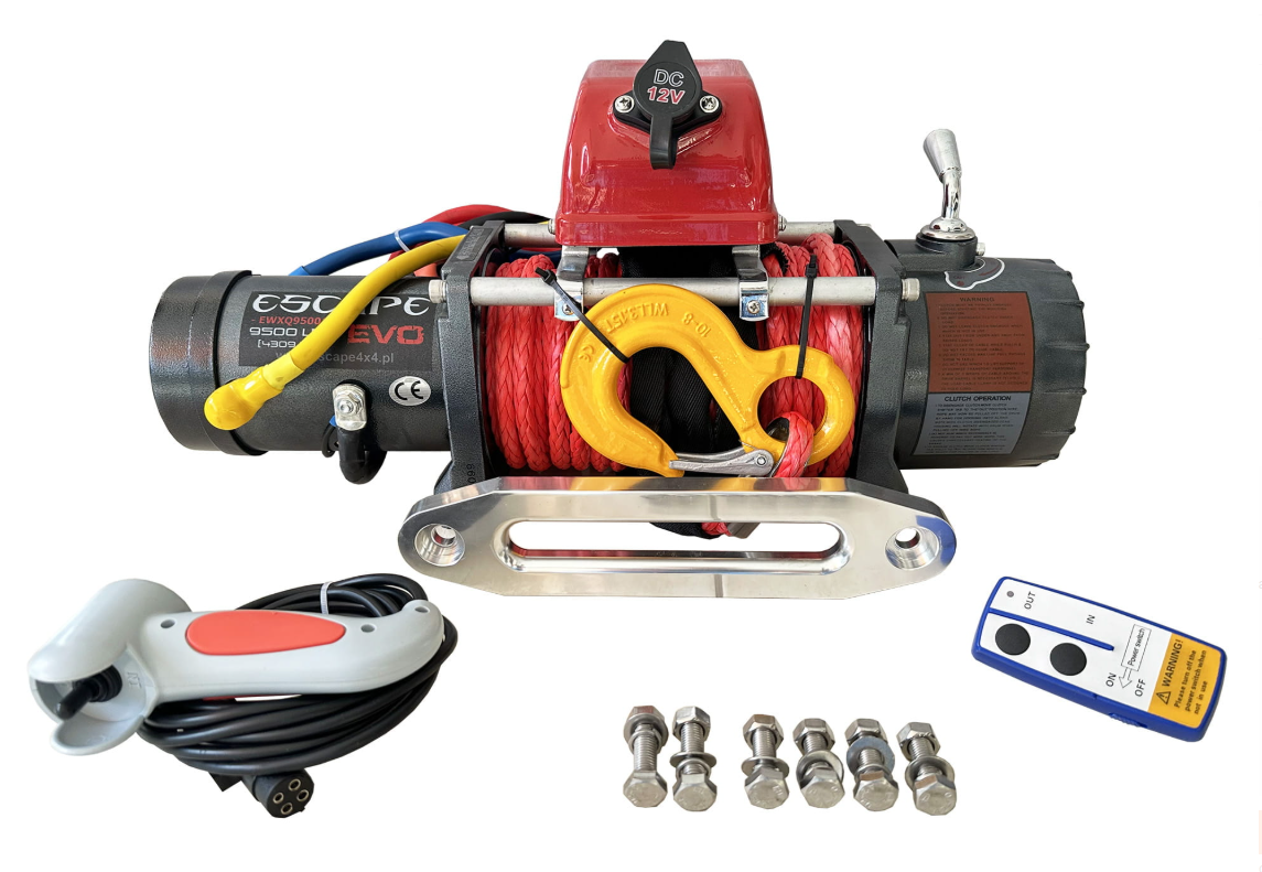 Wyciągarka Samochodowa ESCAPE EVO 9500 LBS EWX-QF (12V) – Ultra Szybka