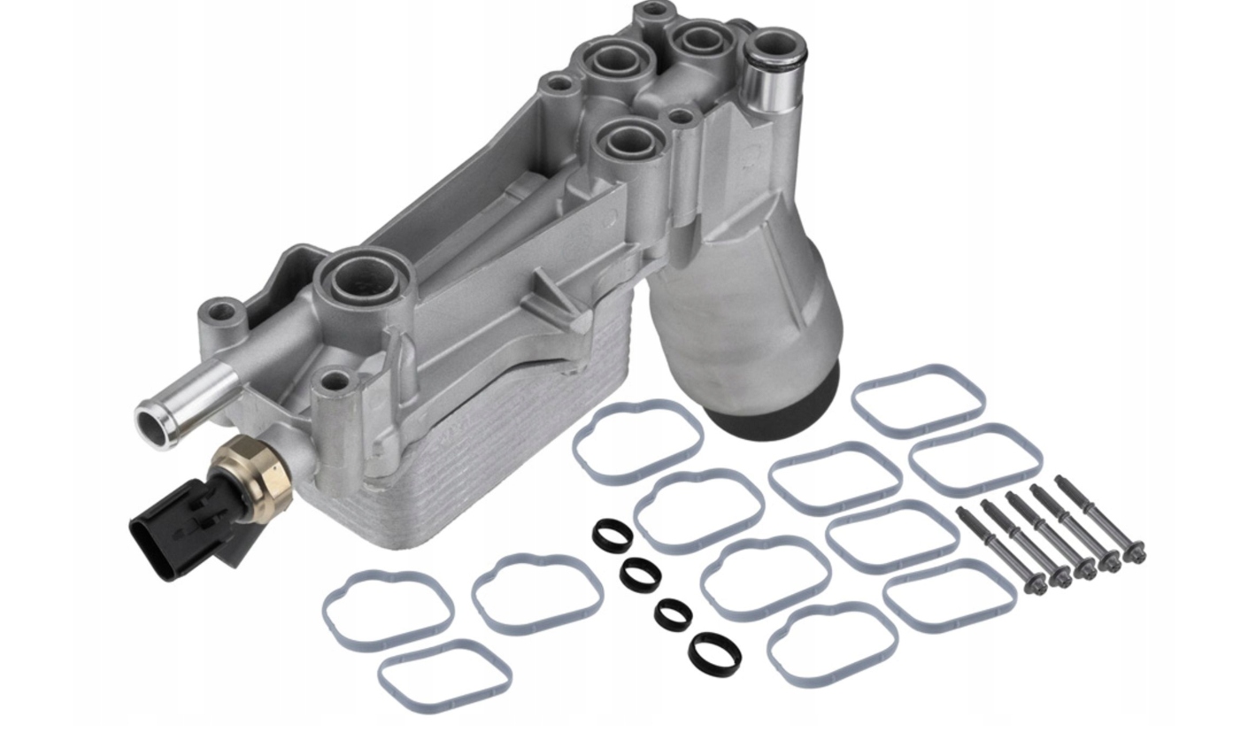 PODSTAWA OBUDOWA FILTRA OLEJU ALUMINIOWA Z CHŁODNICĄ JEEP V6 3.6 2015+ - obrazek 2
