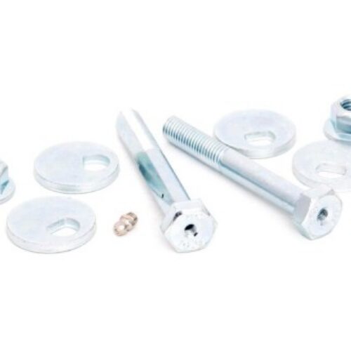 Śruby regulacyjne geometrii zawieszenia (cam bolts) – przednie, dolne wahacze Jeep Wrangler JK / Wrangler Unlimited (2007–2018)